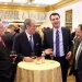 Kryetari i PD Lulzim Basha, deputetet i PD, Ridvan Bode, Genc Ruli dhe ish Kryeministri, Sali Berisha, gjate nje ceremonie festive te organizuar me rastin e 25 vjetorit te themelimit te gazetes Rilindja Demokratike, RD, organ i Partise Demokratike./r/n/r/nLeader of the Democratic Party Lulzim Basha, Former Prime Minister Sali Berisha, lawmakers Ridvan Bode and Genc Ruli, during a festive ceremony organized to mark the 25th anniversary of the founding of the Democratic Revival newspaper, RD, an organ of the Democratic Party.