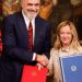 Italy's Prime Minister Giorgia Meloni, as he meets Albania s Prime Minister Edi Rama at Chigi Palace, in Rome, Italy 6 November 2023. ANSA/GIUSEPPE LAMI